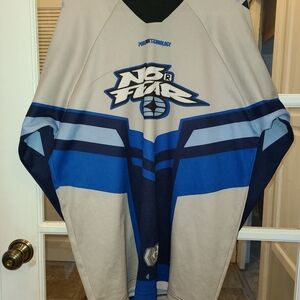 No Fear Men's Jersey with Blue and Gray Design